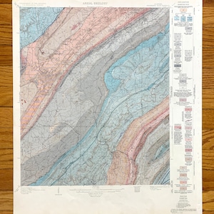 Antique Bessemer, Alabama 1927 US Geological Survey Carte topographique – Birmingham, Cleveland, Brighton, Helena, Jefferson, Shelby County, AL
