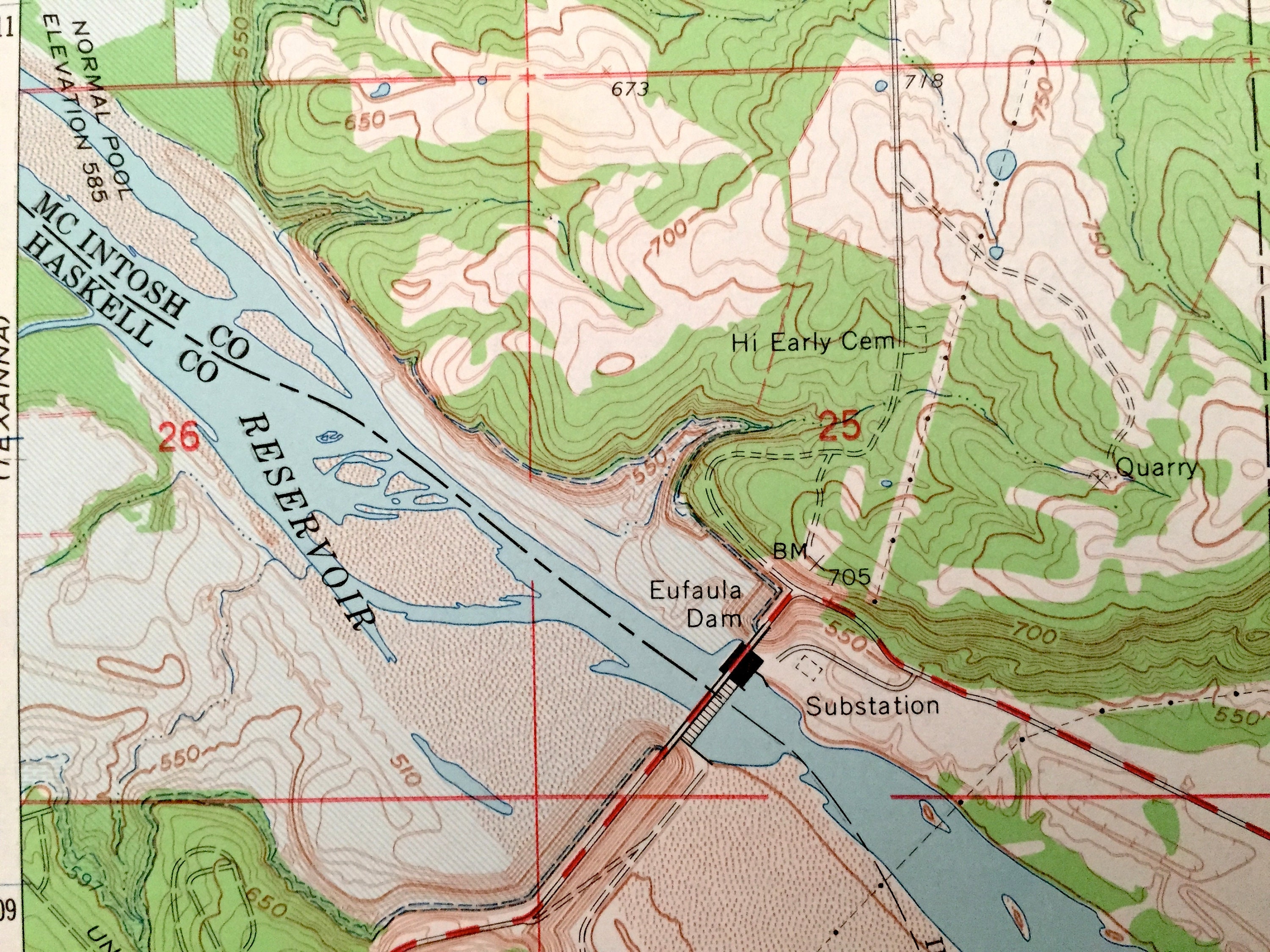 Antique Porum Oklahoma 1963 Mapa topográfico del Servicio Etsy España