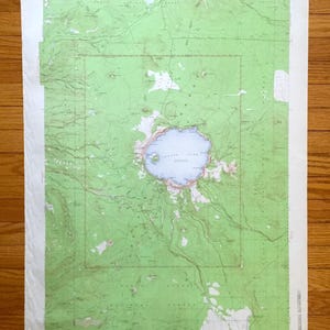 Parque Nacional del Lago del Cráter Antiguo, Oregón, Mapa Topográfico del Servicio Geológico de los Estados Unidos de 1956: Condado de Klamath, Umpqua, Bosque Nacional del Río Rogue, Oregón