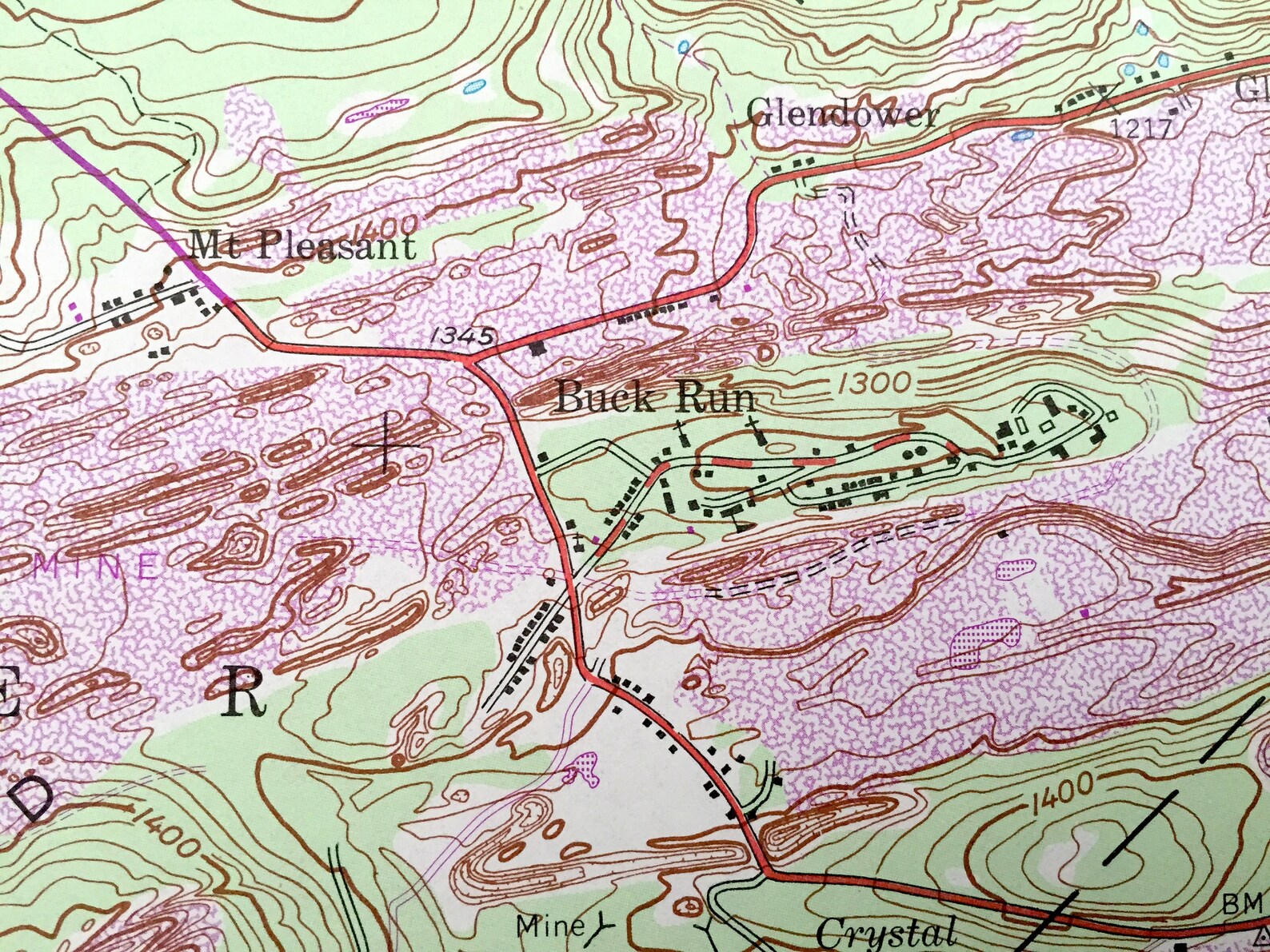 Antique Minersville Pennsylvania 1955 US Geological Survey - Etsy