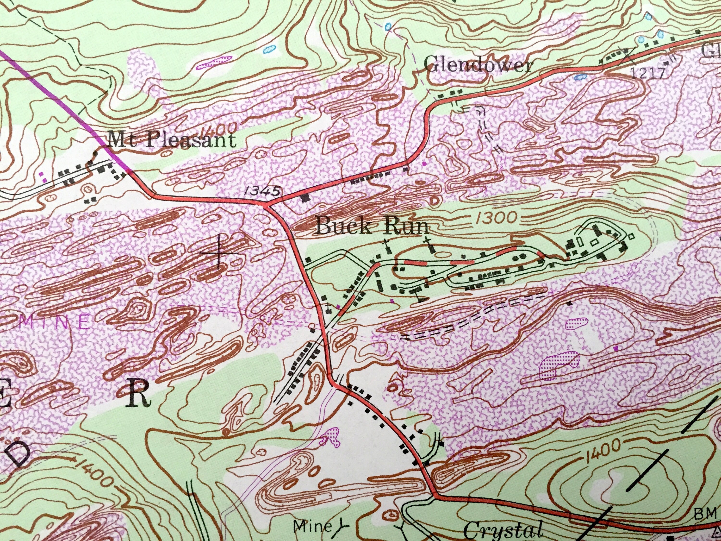 Antique Minersville Pennsylvania 1955 US Geological Survey Etsy