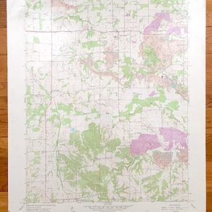 Antike Krabbe Obstgarten, Illinois 1965 US Geologische Übersicht Topographische Karte – Williamson County, Creal Federn, Kochsalzlösung Fluss, Krabbe Obstgarten Creek
