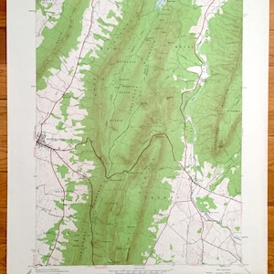 Antike McConnellsburg, Pennsylvania 1944 US Geologische Übersicht Topographische Karte - Peters Todd Buchanan State Forest Franklin Fulton County PA