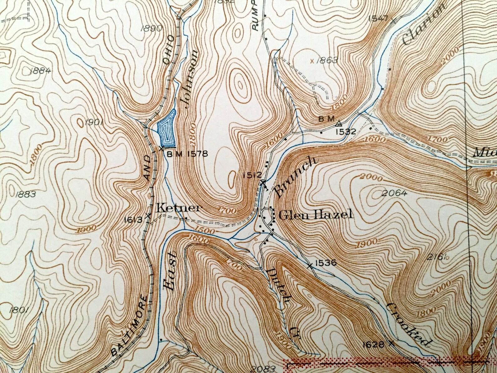 Antique Mount Jewett Pennsylvania 1940 US Geological Survey Etsy