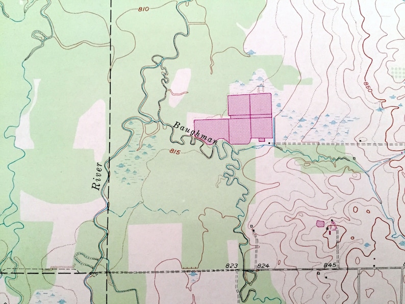 Antique West Farmington Ohio 1952 US Geological Survey Etsy