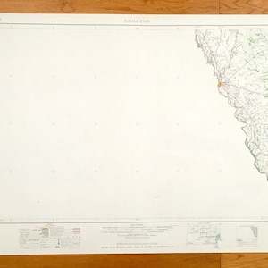 Antique Eagle Pass, Texas 1965 US Geological Survey Topographic Map – La Gloria, El Indio, Paloma, Darling, Quemado, Rio Grande, México, TX