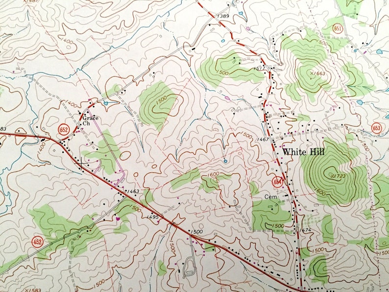 Antique Stuarts Draft Virginia 1964 US Geological Survey Etsy