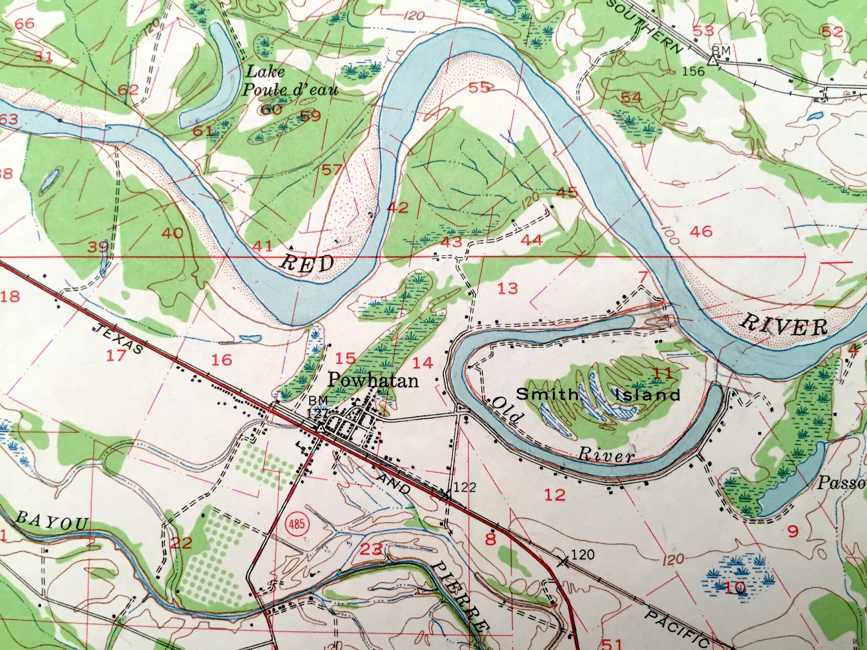 Antique Campti Louisiana 1957 US Geological Survey Etsy Israel