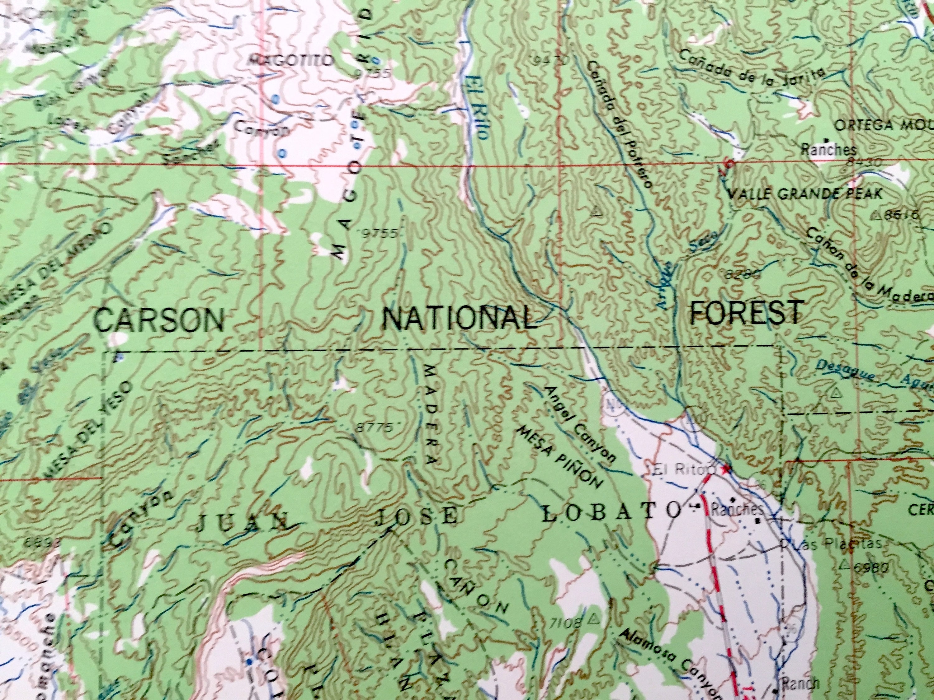 Antique Aztec New Mexico 1965 US Geological Survey Etsy UK