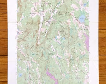 Antique Cornwall, Connecticut 1956 US Geological Survey Topographic Map – Goshen, Warren, Litchfield, Mohawk Mountain, Tyler Lake Shepaug CT
