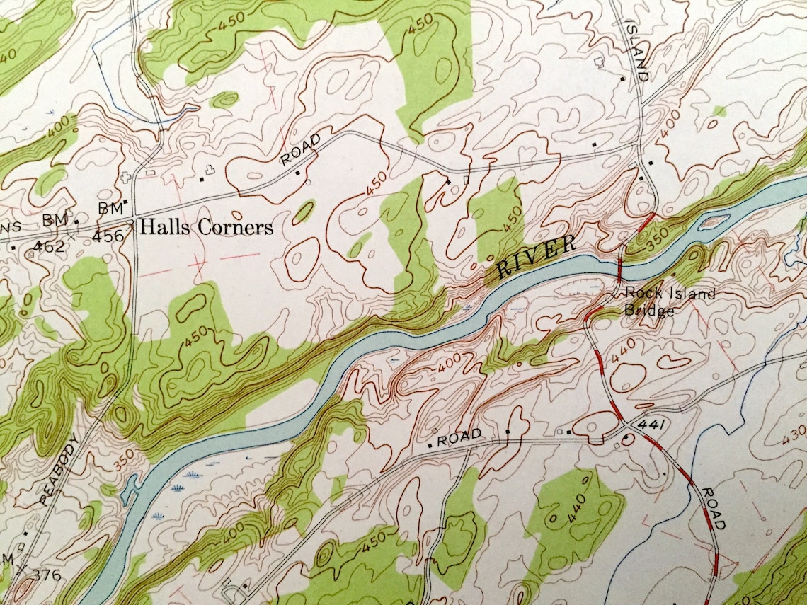 Antique Richville New York 1956 US Geological Survey Etsy