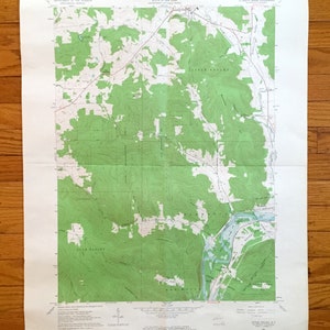 Antique Little Valley, New York 1962 US Geological Survey Topografische kaart - Cattaraugus County, Elkdale, Napoli, Salamanca, Red House, NY