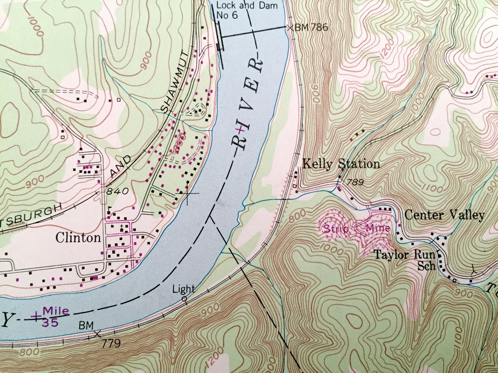 Antique Leechburg Pennsylvania 1954 US Geological Survey Etsy