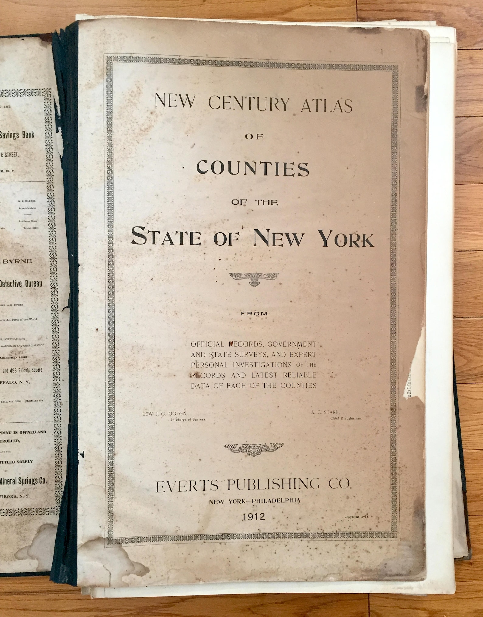 Antique Cortland County New York 1912 New Century Atlas Map | Etsy