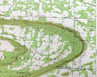 Antique Cato, Arkansas 1953 US Geological Survey Topographic