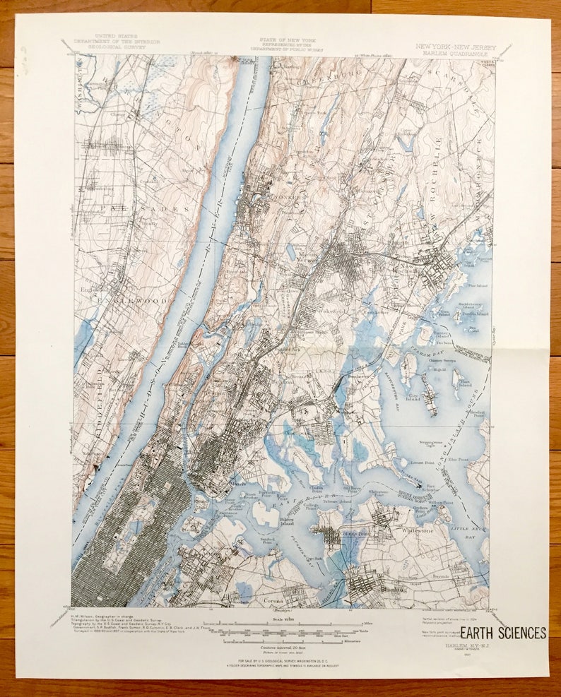 New York City Topographic Map - Maps Model Online