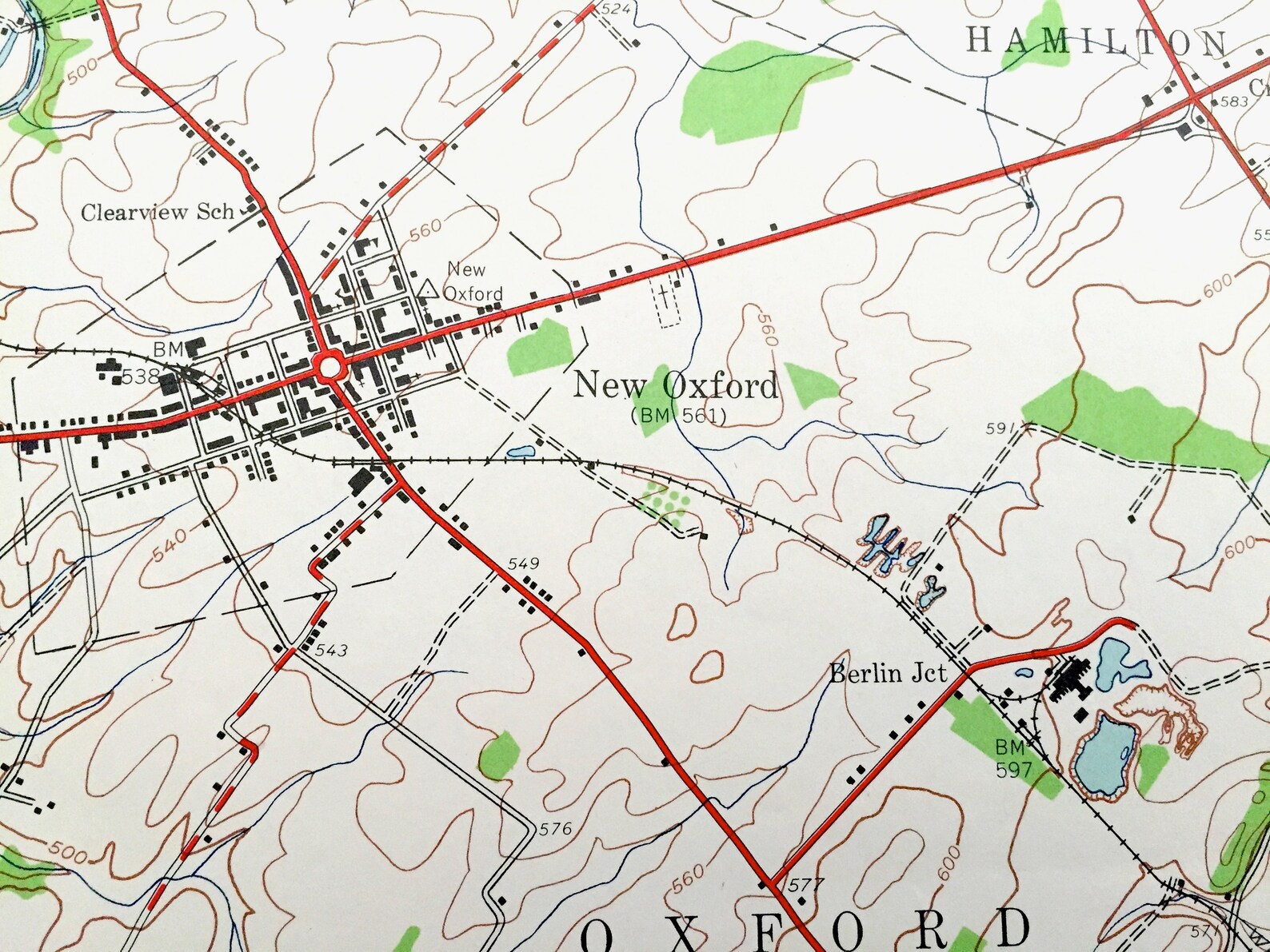 Antique Mcsherrystown Pennsylvania 1944 US Geological Survey Etsy