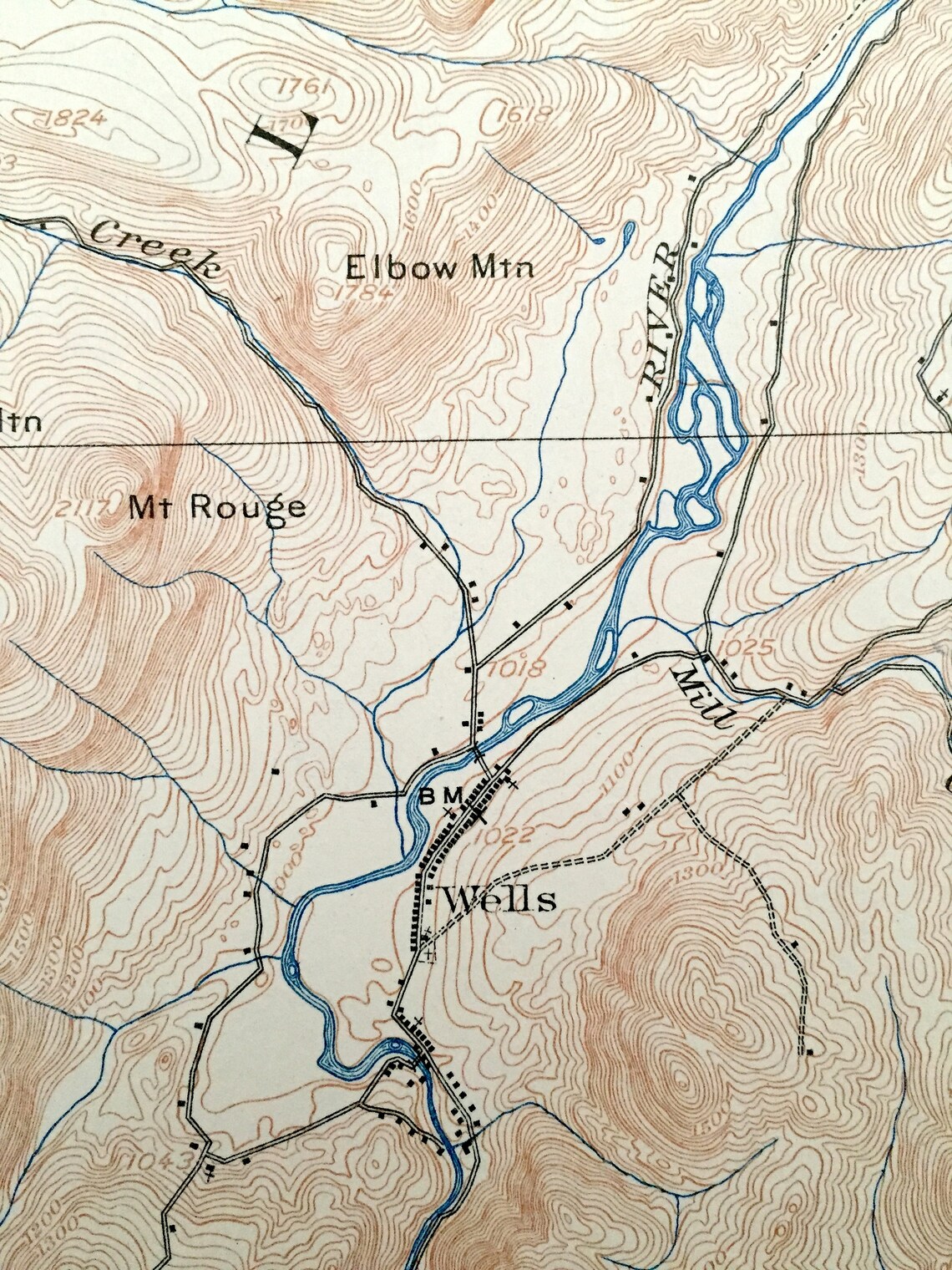 Antique Lake Pleasant New York 1907 US Geological Survey Etsy