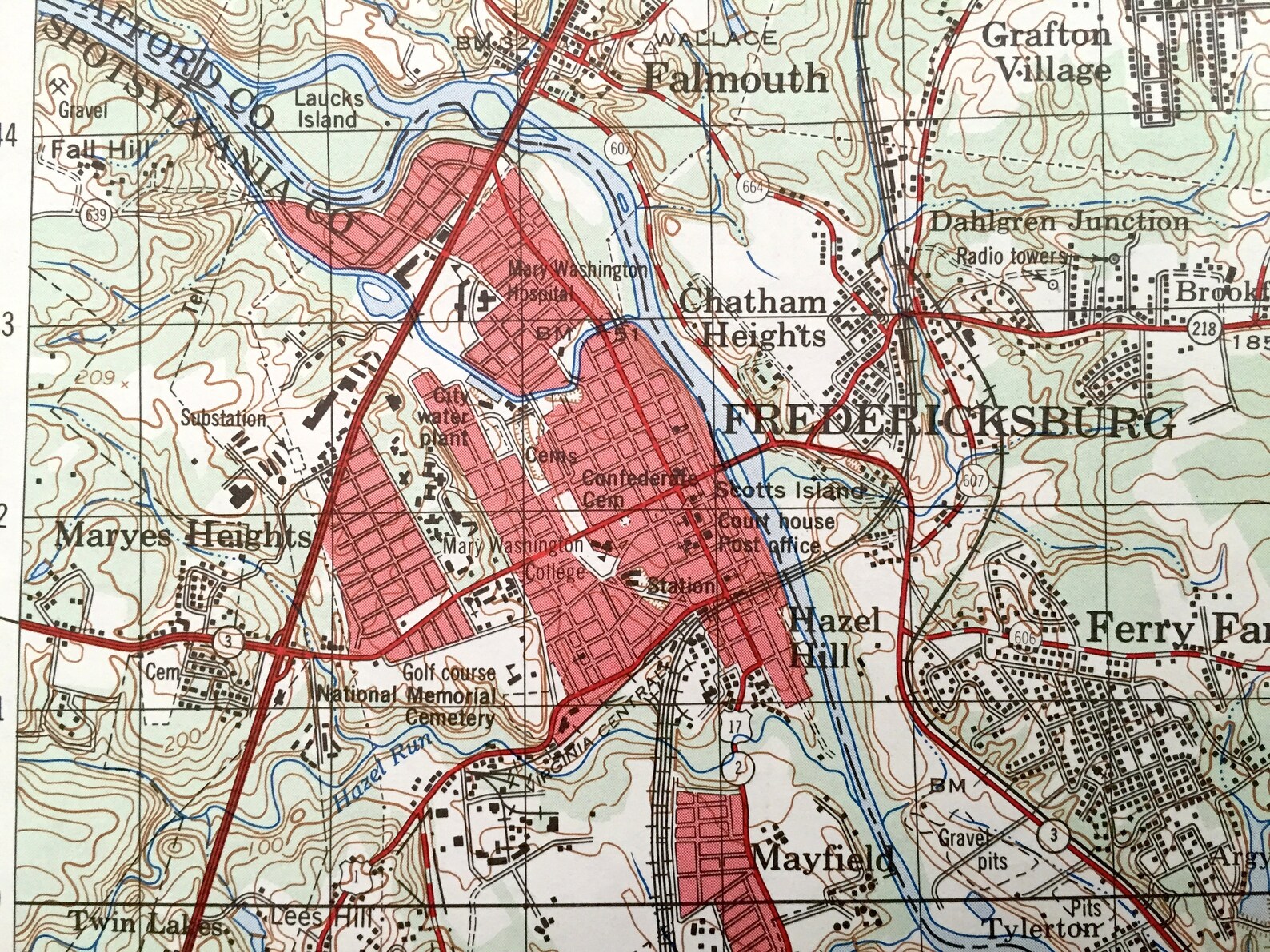 Antique Stafford Virginia 1974 US Geological Survey Etsy