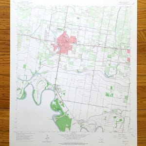 Antique Mission, Texas 1963 US Geologische Untersuchung Topographische Karte - Hidalgo County, Rio Grande, McAllen, Hackney Lake, Mexico Border, MX TX