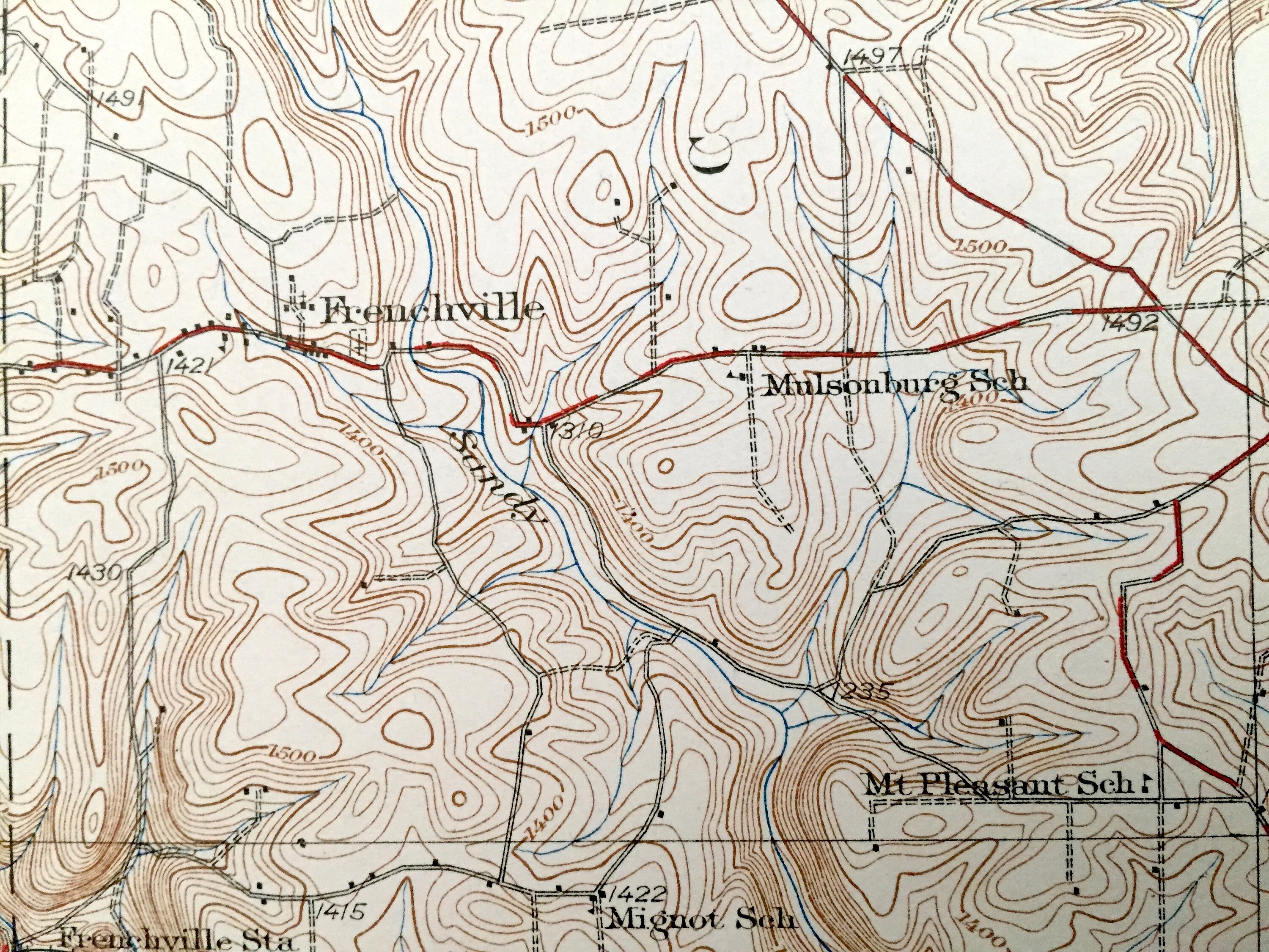 Antique Karthaus Pennsylvania 1932 US Geological Survey Etsy