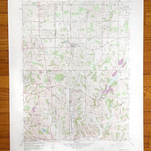 Antique Homeworth, Ohio 1960 US Geological Survey Topographic Map — Stark, Columbiana County, Washington, Knox, Paris, Chambersburg, OH