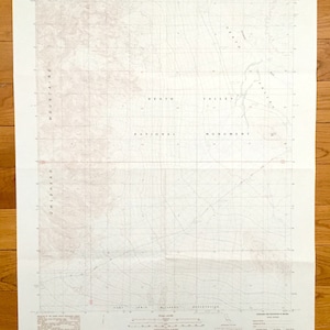 Antike östlich von Eule Lake, Kalifornien 1984 US geologische Übersicht topographische Karte – San Bernardino County, Death Valley, Owlshead Berge