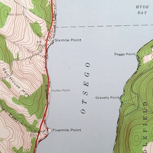 Antique Richfield Springs, New York 1943 US Geological Survey ...