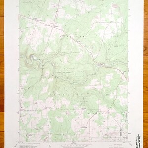 Antique Cranberry, Pennsylvania 1963 US Geological Survey Topographic Map – Venango County, Clarion County, Richland, Salem, Ashland