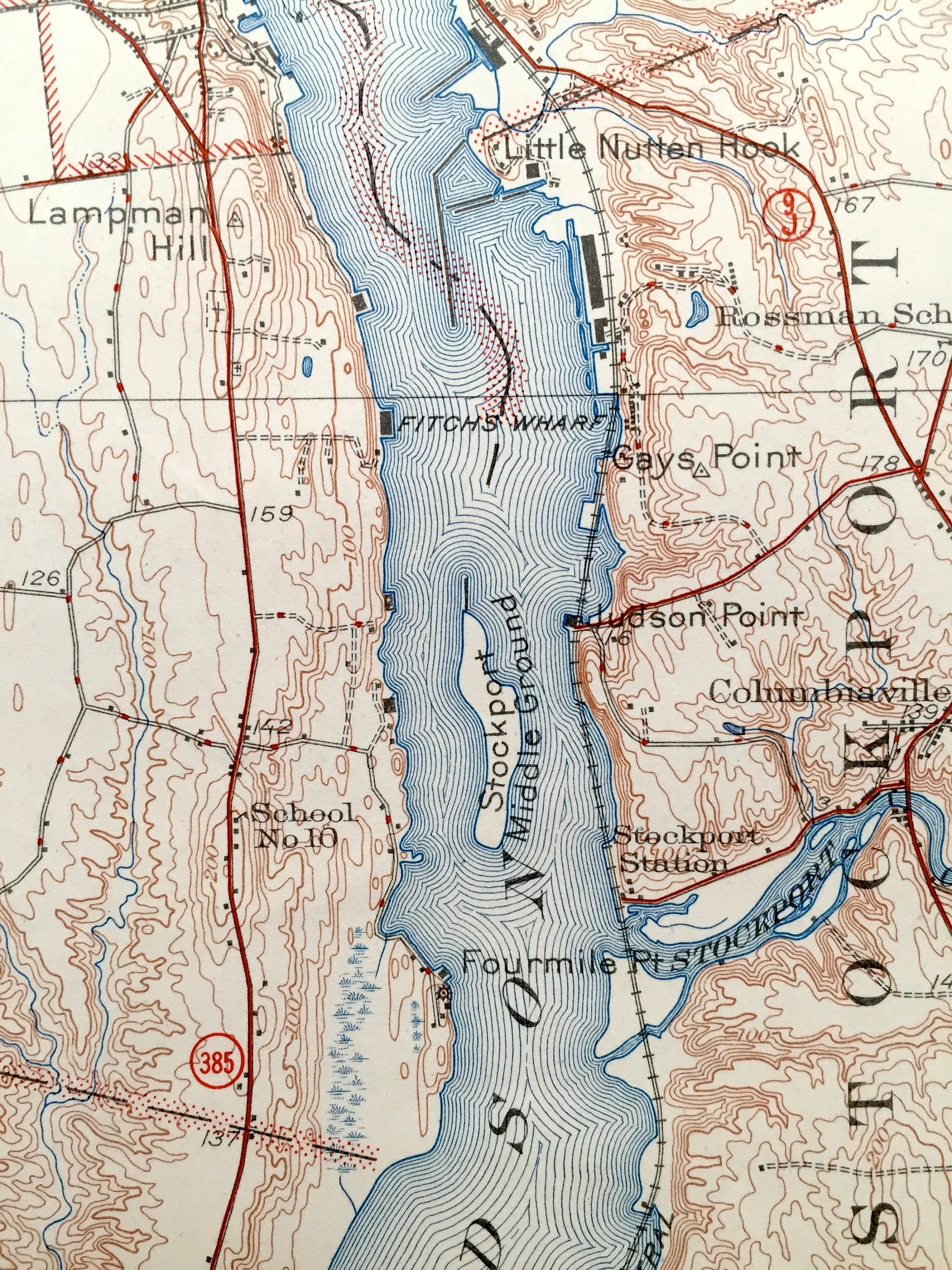 Antique Coxsackie New York 1929 US Geological Survey Etsy