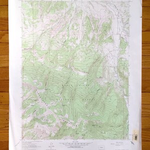 Antique The Seven Hermits, Colorado Carte topographique de l’US Geological Survey de 1962 – White River National Forest, Eagle County, Rockies, 7, CO
