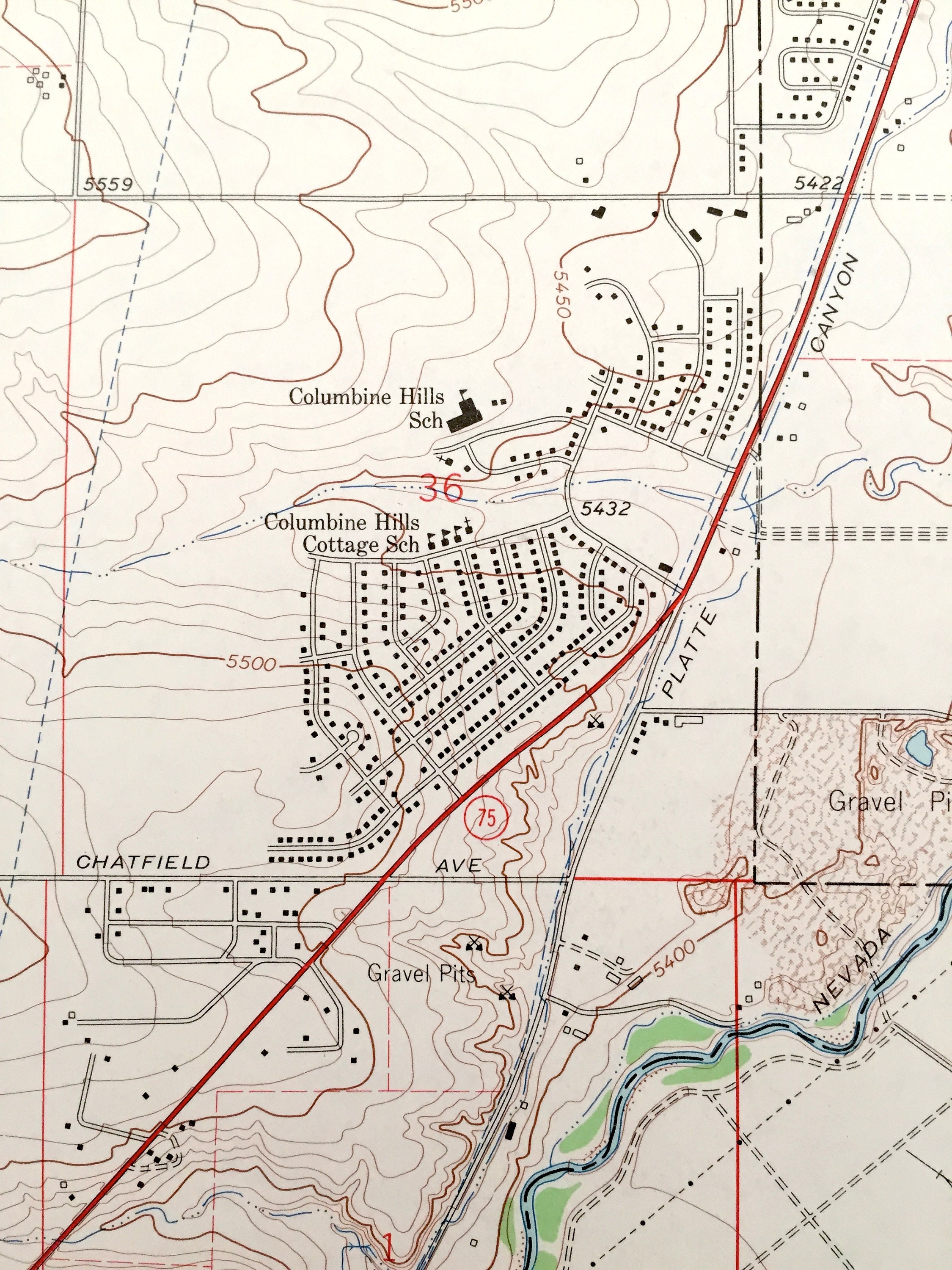 Antique Littleton Colorado 1965 US Geological Survey Etsy