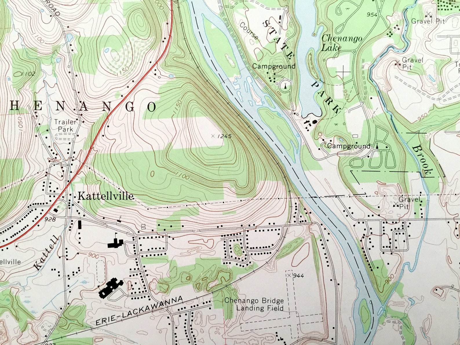 Antique Chenango Forks New York 1968 US Geological Survey Etsy UK