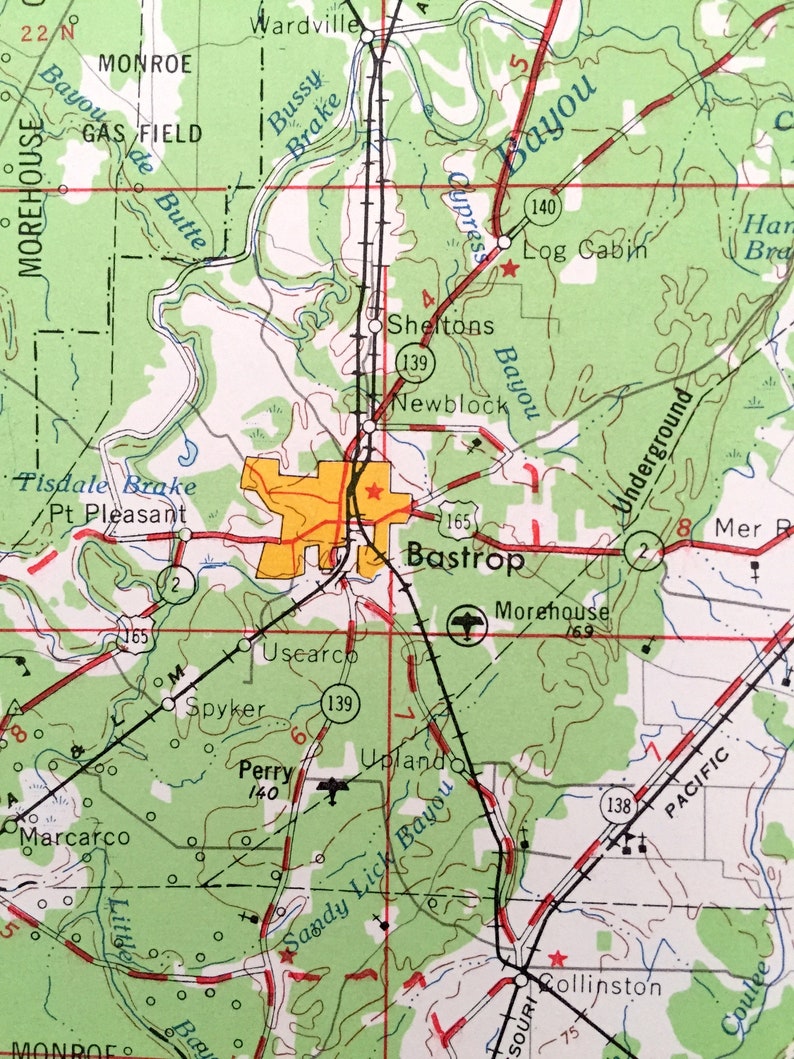 Van Winkle Edwards Mississippi 1962 US Geological Survey Topographic Map \u2013 Vicksburg Yazoo City Clinton Raymond Antique Jackson