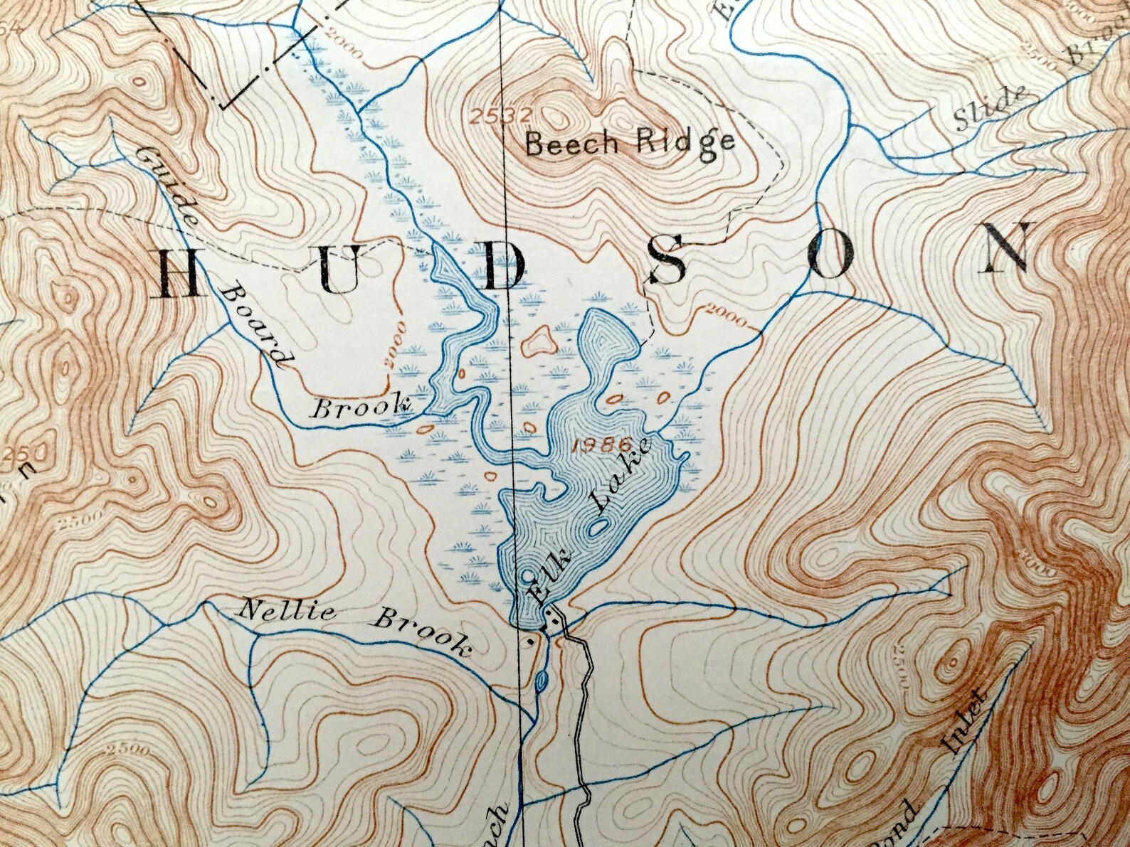 Antique Mount Marcy New York 1902 US Geological Survey Etsy