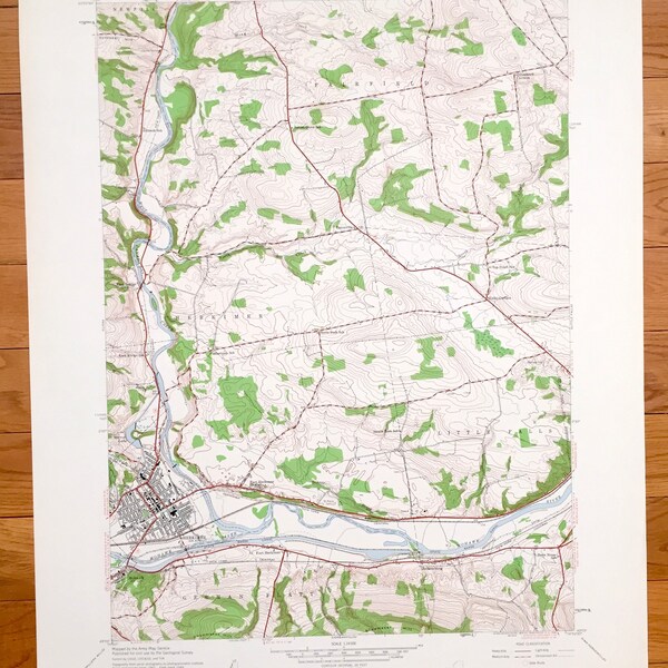 Street Map of Herkimer Ny Etsy Denmark