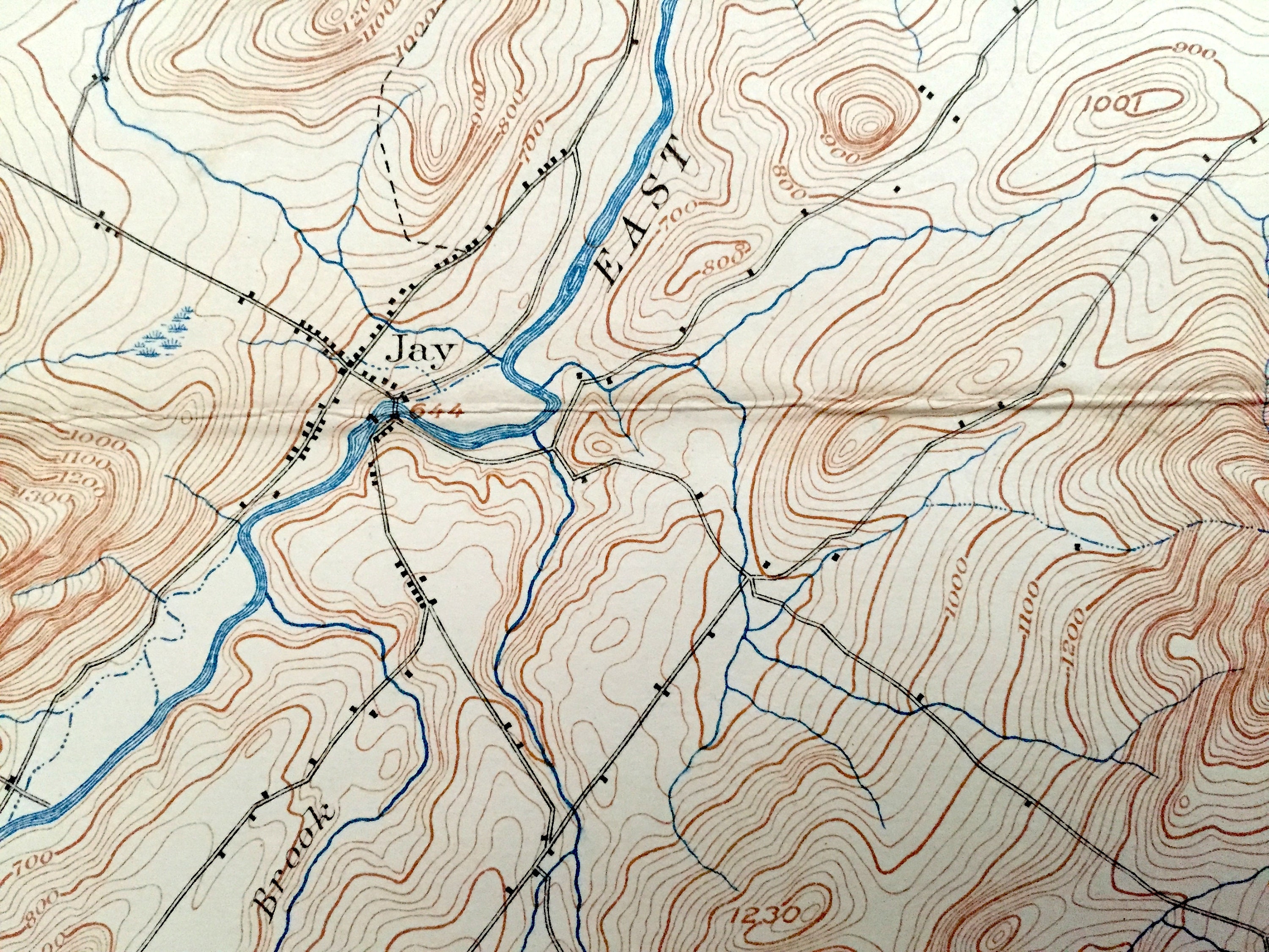 Antique Au Sable Forks New York 1903 US Geological Survey Etsy