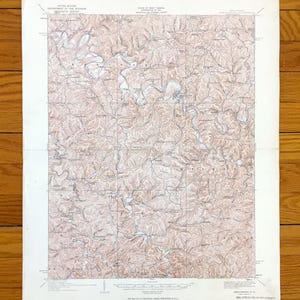Antieke Arnoldsburg, West Virginia 1925 US Geological Survey topografische kaart – Calhoun County, Smithfield, Otto, Leatherbark, Washington WV
