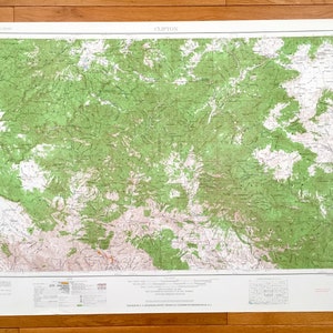Mapa topográfico antiguo de Clifton, Arizona, 1962, del Servicio Geológico de Estados Unidos: Morenci, Fort Thomas, Bosque Nacional Apache, Valle de Gila, Nuevo México