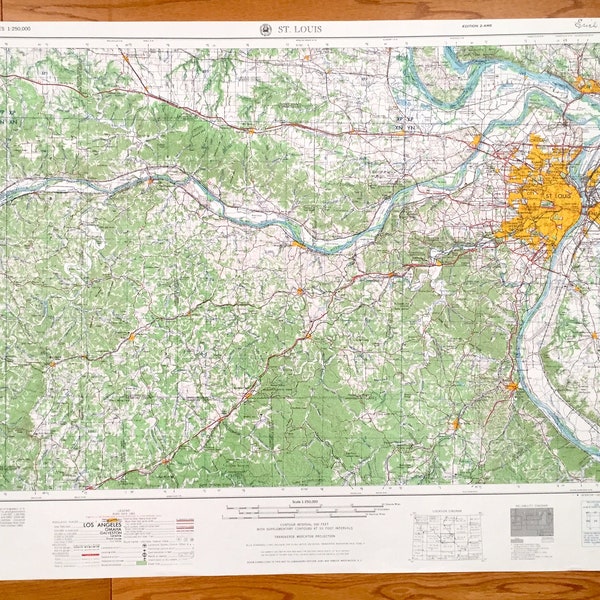 Map of Florissant Missouri Etsy