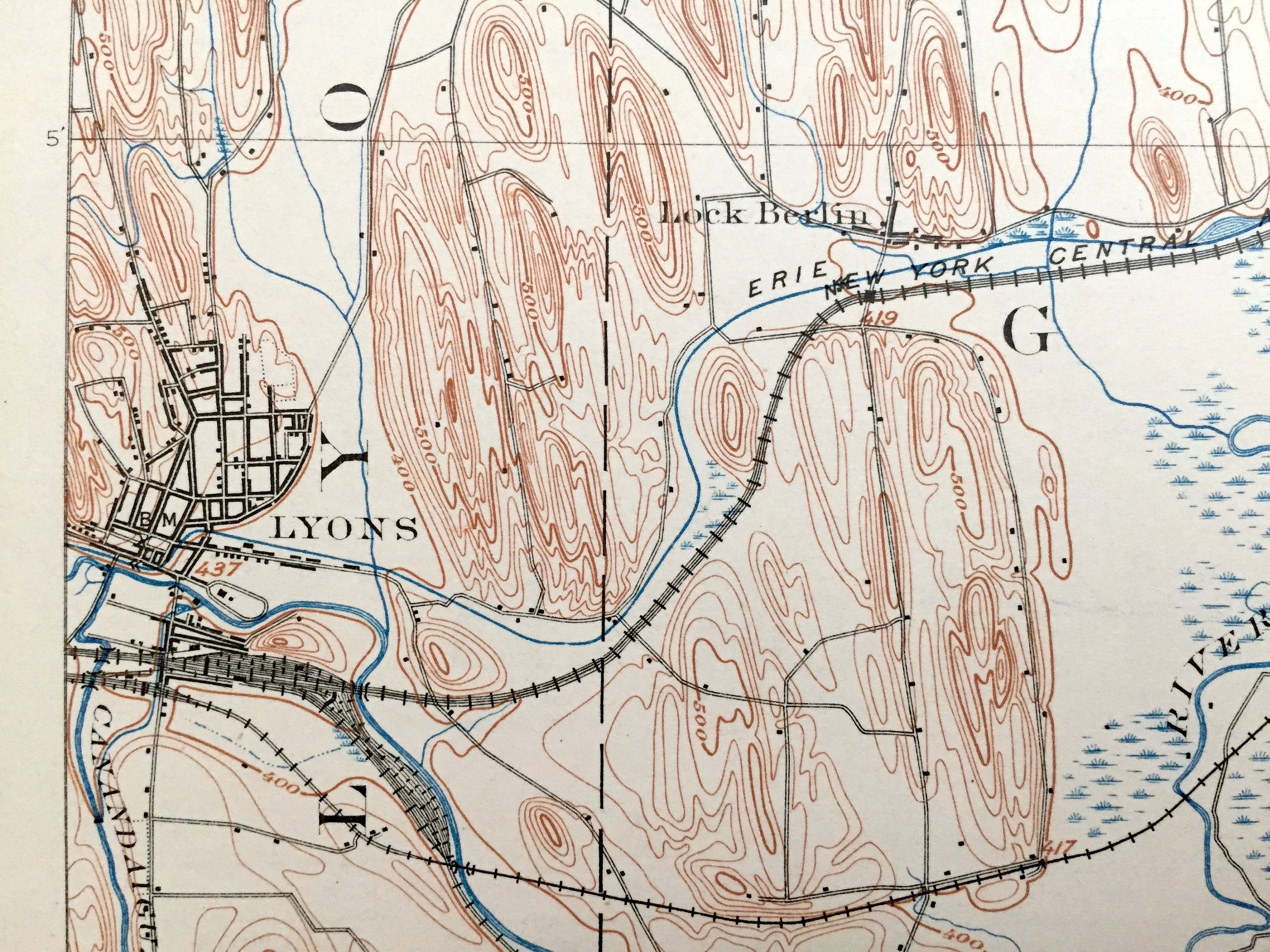 Antique Clyde New York 1902 US Geological Survey Topographic Etsy Israel