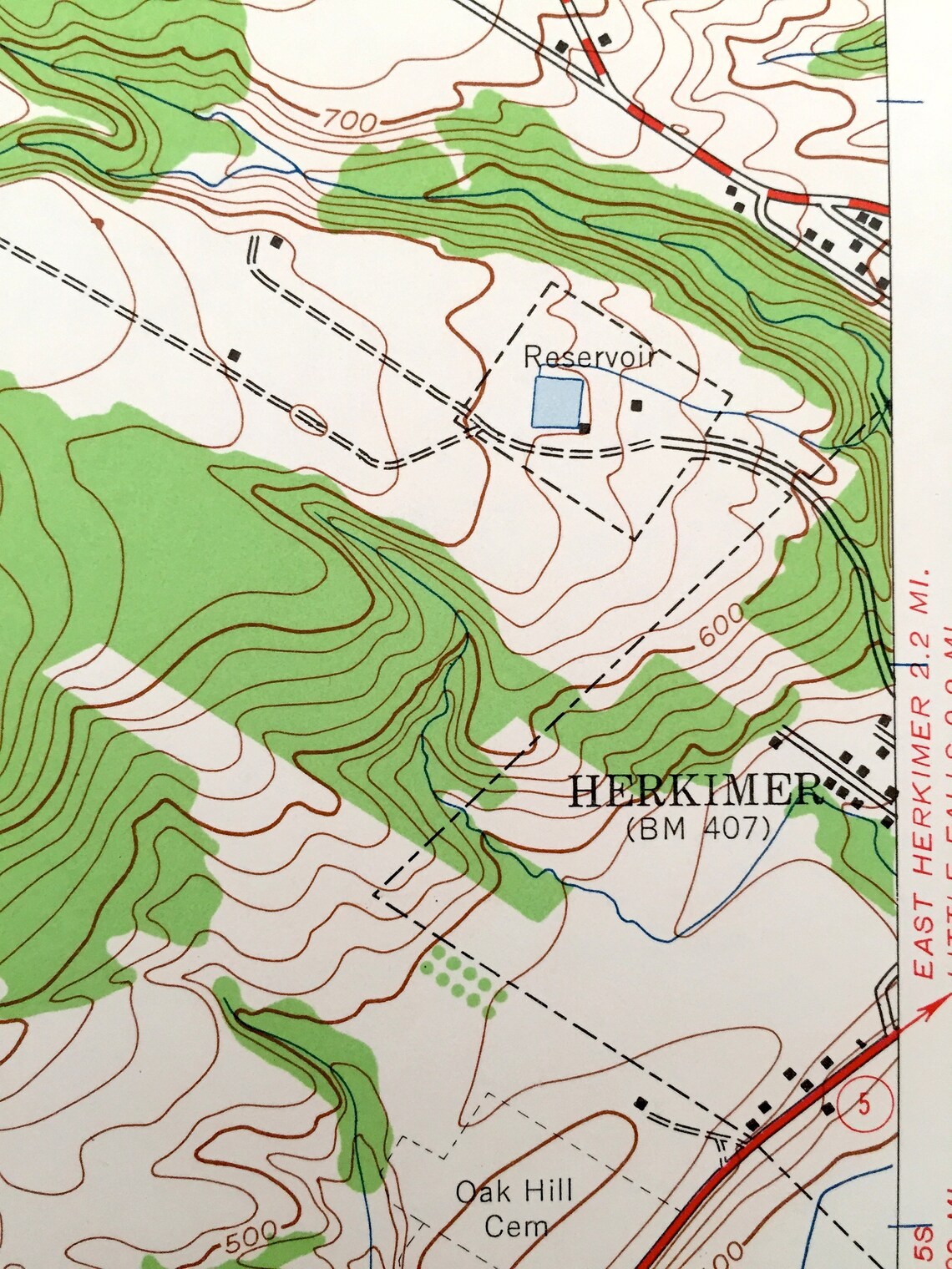 Antique Ilion New York 1943 US Geological Survey Topographic Etsy