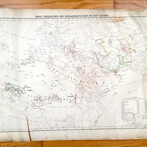 Antique 1855 Spread of Muslim States Carte from Sohr Berghaus Atlas par Carl Flemming - Mohammedanischen Staaten, Arabie Saoudite, Iran, Pakistan