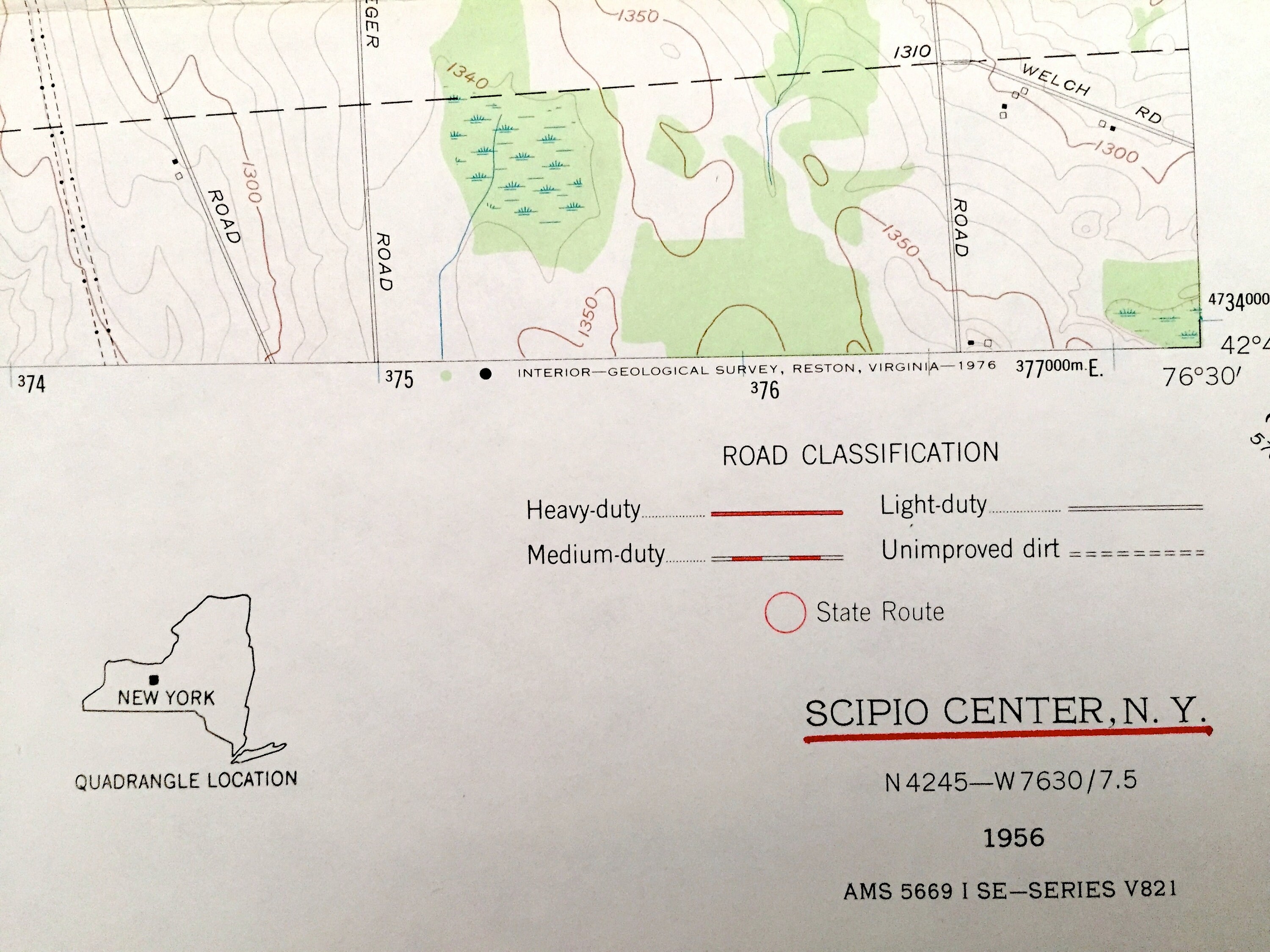 Antique Scipio Center New York 1956 US Geological Survey Etsy