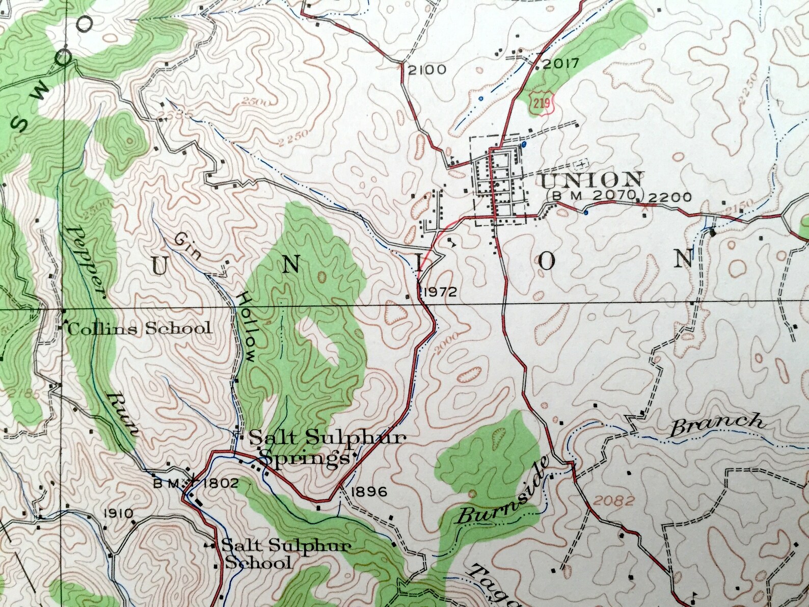 Antique Alderson West Virginia 1921 US Geological Survey Etsy Canada