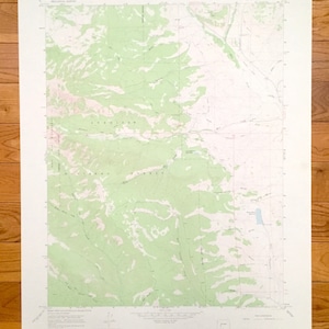 Antike Squirrel Creek, Colorado 1965 US Geologische Übersicht Topographische Karte - Gunnison National Forest, County, West Elk Wilderness, Ranch CO