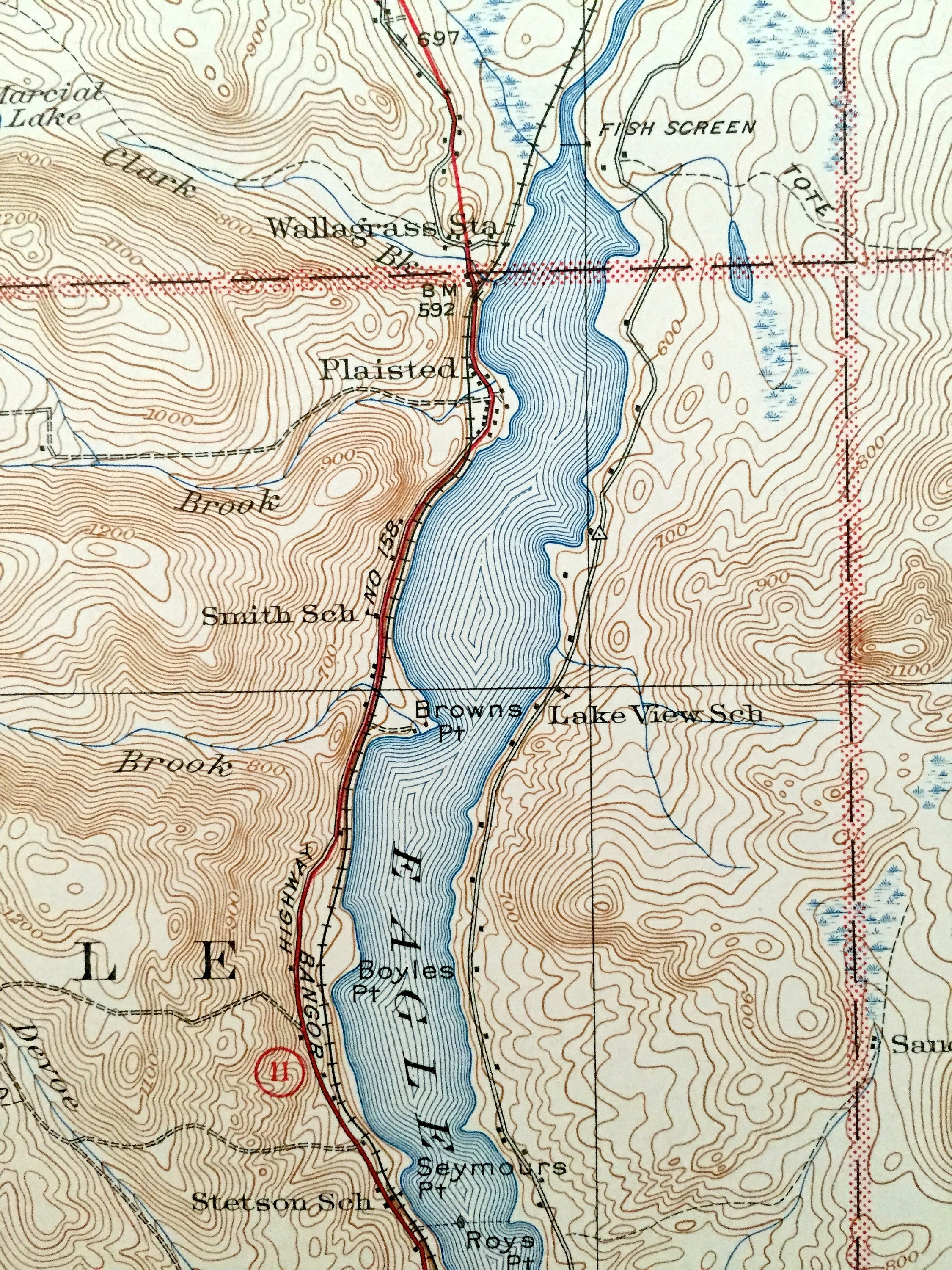 Antique Eagle Lake Maine 1931 US Geological Survey Etsy