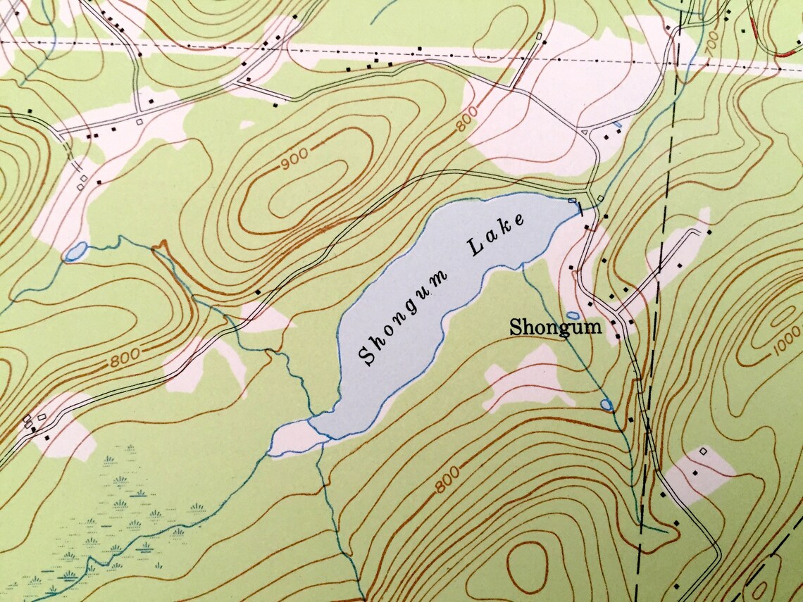Antique Mendham New Jersey 1954 US Geological Survey Etsy