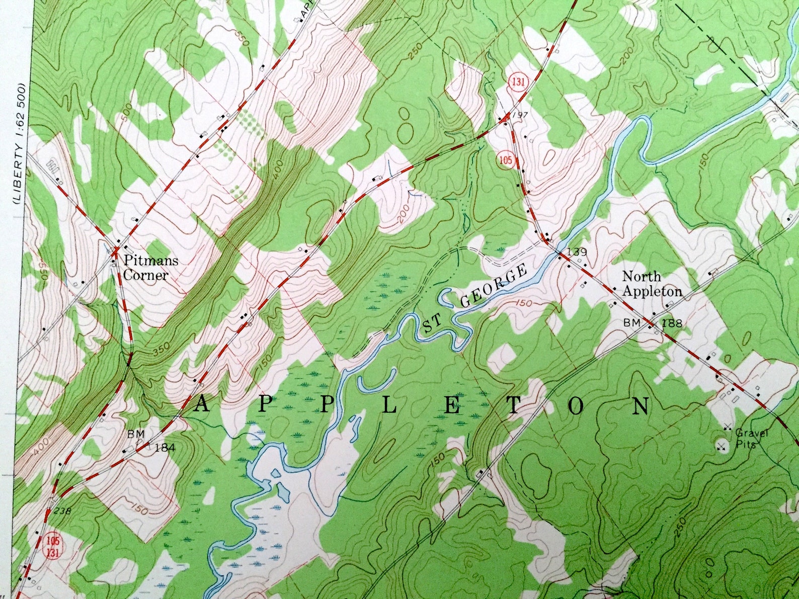 Antiker Searsmont Maine 1960 US 1960 Erdstudie Topographic Etsy.de