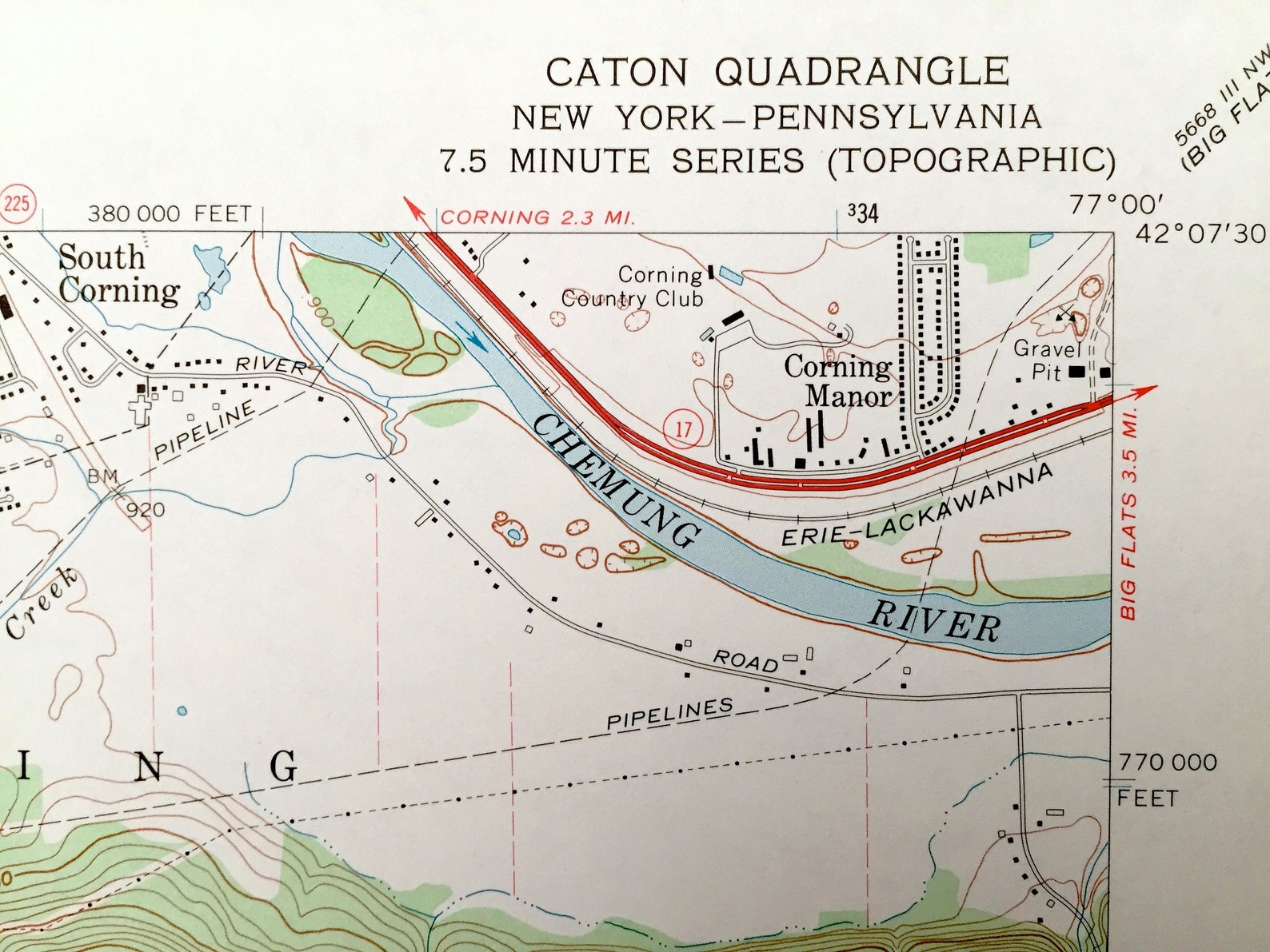 Antique Caton New York 1969 US Geological Survey Topographic Etsy